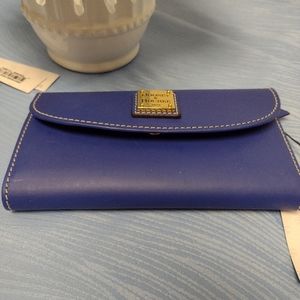 Dooney & Bourke Wallet French Blue Leather